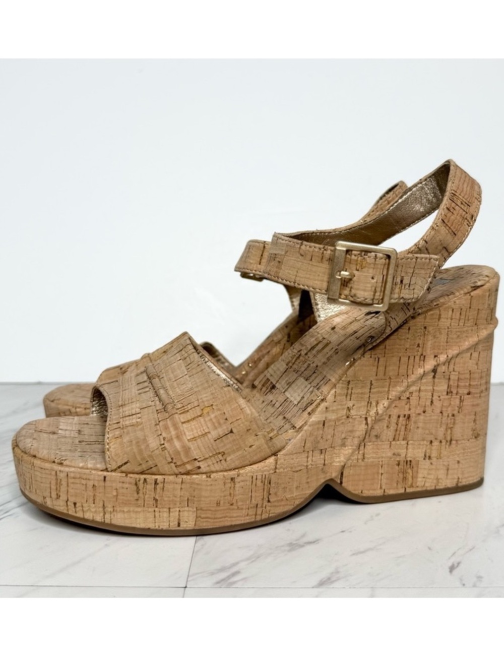 Korks Kork Ease Cork Heeled Platform Sandal 9M
